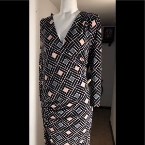 Plus Sz 1X  Jennifer Lopez stretch wrap dress